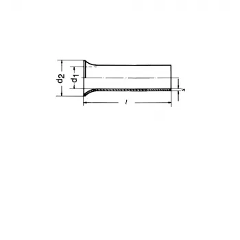 Klauke 7412V Johtimen holkki, 4 mm², 12 mm, kupari