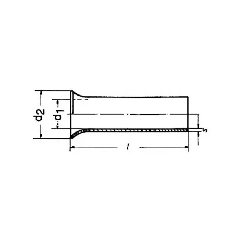 Klauke 7110V eristetty johdinpäätehylsy 0,75 mm² harmaa 1 000 kpl