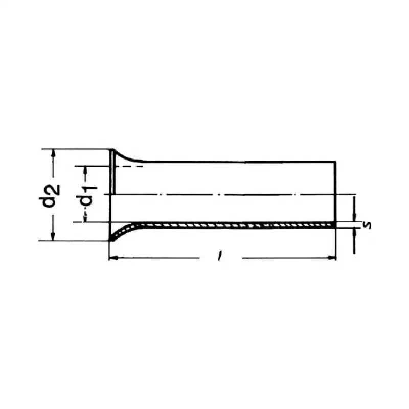 Klauke 8018V Johtimen holkki, 50 mm², 18 mm, tinattu kupari