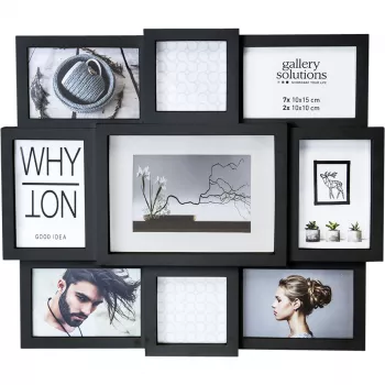 NIELSEN DESIGN Why Not Collage Black Resin Gallery valokuvakehys 8999334