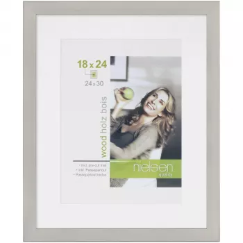 NIELSEN DESIGN Apollon hopea 24x30 puinen valokuvakehys