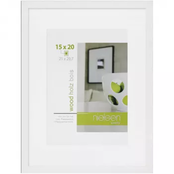 NIELSEN DESIGN Apollon White 21x29,7 Wood DIN A4 -valokuvakehys 8988047