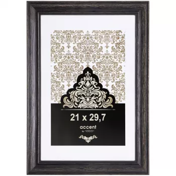NIELSEN DESIGN Accent Vintage valokuvakehys DIN A4 21x29,7 cm puu musta