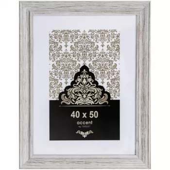 NIELSEN DESIGN Accent Vintage valokuvakehys 40x50 cm puu valkoinen 3241001