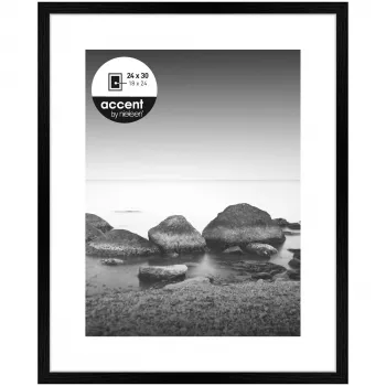 NIELSEN DESIGN Aura valokuvakehys musta 24x30 cm puu sis. passpartuun 1122000