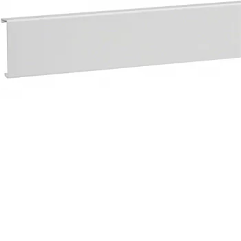 Hager SL2008029016 Jalkalistakanavan kansi, PVC, 20x80 mm, liikennevalkoinen