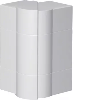 Hager BR651703H9016 säädettävä ulkokulma BR/A/S-kanavaan 68x170mm valkoinen RAL 9016