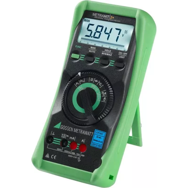 GMC Instruments METRAHIT 2+ digitaalinen yleismittari 6000 Digits True RMS CAT III 600V / CAT II 1000V
