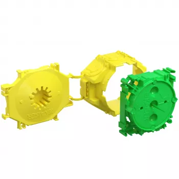 Kaiser betoniasennus B1 laiterasia 1255-01 2-osainen uppoasennusbetonirasia asennusaukko Ø 60 mm