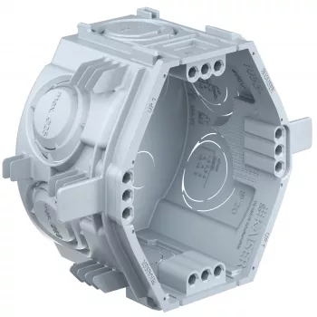 Kaiser Elektro UP1 Fix uppoasennettava laiterasia 1055-06 kiinnitysripoilla, 4 ruuvikupua, 60x46 mm