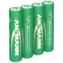 ANSMANN 4 akkua tyyppi 1050 Micro AAA 1,2 V NiMH ladattava (1321-0025)