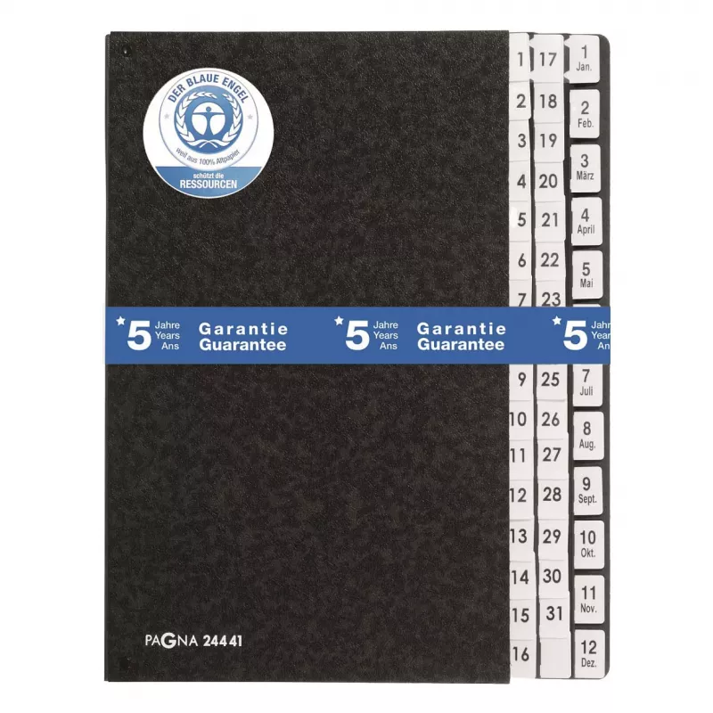 PAGNA Classic 44 lokeron pöytäjärjestäjä - A4 - musta - pysty - 265 x 55 x 340 mm