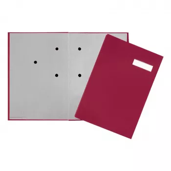 PAGNA Signature -kansio 20 lokeroa - A4 - kartonki - punainen - valkoinen - pysty - 240 mm - 25 mm