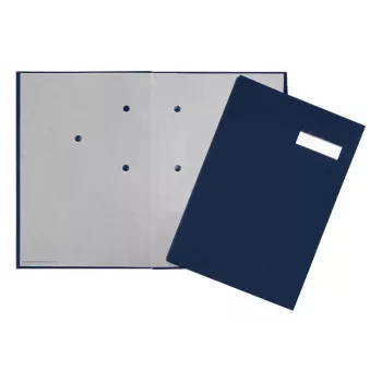 Pagna Classic vipukantinen kansio A4 80 mm sininen kangaspäällyste