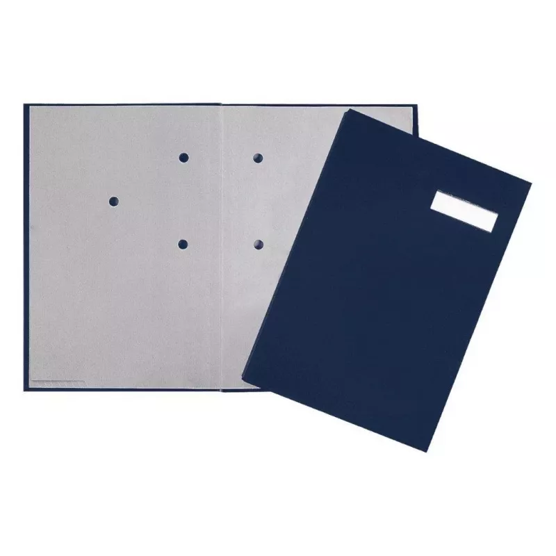 Pagna Classic vipukantinen kansio A4 80 mm sininen kangaspäällyste