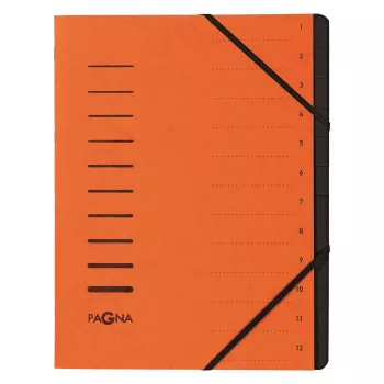 PAGNA 40059-12 A4 oranssi kuminauhallinen asiakirjakansio 320x245x5 mm