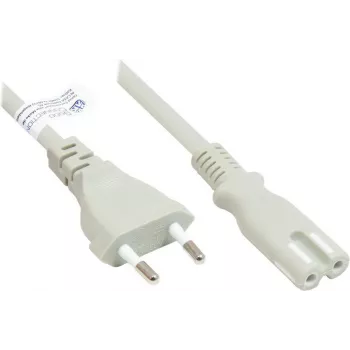 GoodConnections Euro-verkkokaapeli europistoke Type-C (suora) C7/Euro 8 -liittimeen (suora), harmaa, 0,75 mm², 1,8 m, Good Connections® (P0370-GR018)