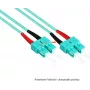 GoodConnections kuitupatch-kaapeli duplex OM3 multimode 50/125 SC/SC 15 m aqua LSZH