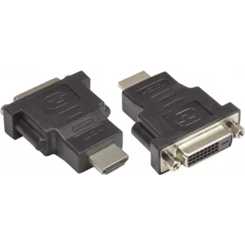 GoodConnections DVI-D - HDMI videosovitin, DVI-D naaras - HDMI uros, 24+1 pins, musta