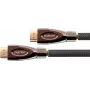 PYTHON High-Speed HDMI with Ethernet -kaapeli 4K2K/UHD, kullatut koskettimet, OFC, nailonpunos, musta, 1 m, PYTHON Series (GC-M0015)