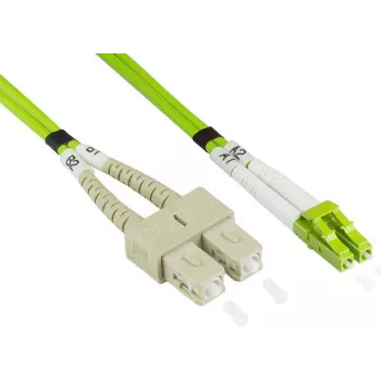 GoodConnections Alcasa LW-8075LS5 kuitu-patchkaapeli 7,5 m LSZH OM5 LC-SC vihreä