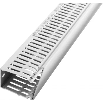 LICATEC Terminal F 2000 kaapelikanava 100x80 mm vaaleanharmaa RAL 7035 halogeeniton 7384-1