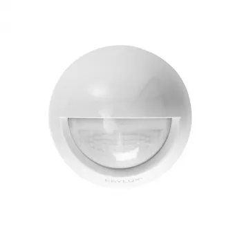 ESYLUX MD-W200i passiivinen infrapuna (PIR) -liiketunnistin, seinäasennus, valkoinen, IP55, 12 m tunnistusalue, 2000 lux, 2,5 m asennuskorkeus