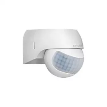 ESYLUX MD 180 Basic passiivinen infrapunaliiketunnistin, seinäasennus, valkoinen, IP44, 2,5 m kaapeli