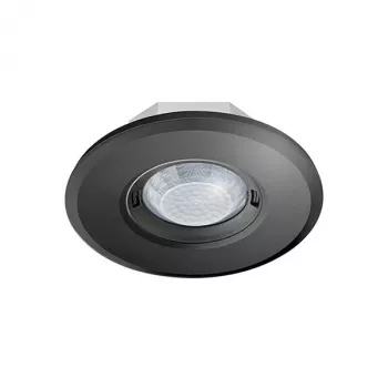 ESYLUX PD-FLAT 360i/8 RB kattoon upotettava liiketunnistin, musta, 360°, 8 m kantama