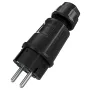 Mennekes SCHUKO-pistoke musta 2P+PE IP54 (152072)