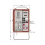 Walther-Werke jakokeskus WAV0170R1 44kVA mittaritaulu 2 RCD:tä tyyppi B 9 MCB 4