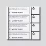 Siedle TM 612-4 ovikellonappimoduuli valkoinen pinta-asennus 4 nappia Vario