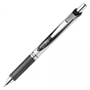 Pentel EnerGel -painokynä geelimustekynä - musta - sininen - vihreä - punainen - monivärinen - hopea - muovi - kumi - leveä - pyöreä