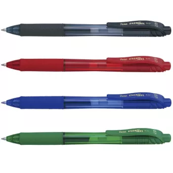 Pentel EnerGel BL107-4 geelikuulakärkikynä sekalainen 0,35 mm neulakärki 4 kpl:n pakkaus