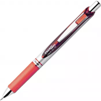 Pentel EnerGel BL77-4COL nestemäinen geelikuulakärkikynäsarja - 4 kynää (oranssi, pinkki, vaaleansininen, violetti) 0,7 mm