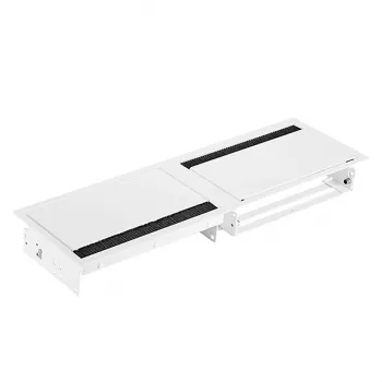 Bachmann CONI DUO Short upotettava pistorasialista 2 Schuko-pistorasialla ja 2 moduulipaikalla, musta