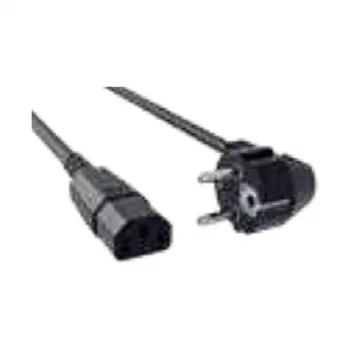 Bachmann H05VV-F 3G1.5 virtajohto CEE 7/7 – C13, 1,5 m, musta