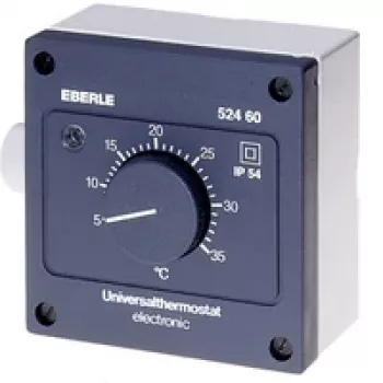 Eberle Controls AZT-A 524 510 huonetermostaatti - musta - IP54 - 5-35°C - 230V AC