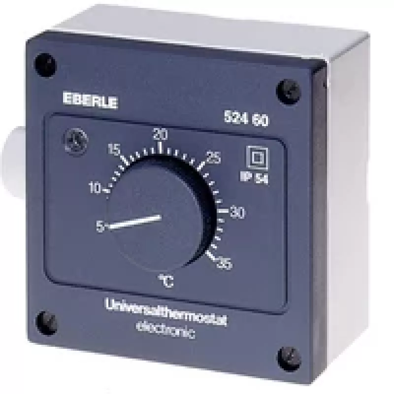 Eberle Controls AZT-A 524 510 huonetermostaatti - musta - IP54 - 5-35°C - 230V AC