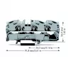 WAGO 2016-1301 läpivientiliitin - 12 mm - 91,8 mm - 36,9 mm - 800 V