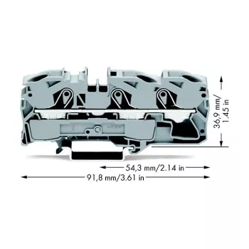 WAGO 2016-1301 läpivientiliitin - 12 mm - 91,8 mm - 36,9 mm - 800 V