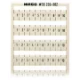 WAGO 209-502 merkintäliuska - valkoinen - 5 mm jako - 10 merkintää