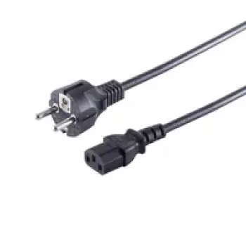 S CONN Maximum Connectivity verkkovirtajohto Schuko suora CEE 7/7 - C13 musta VDE 1,8 m