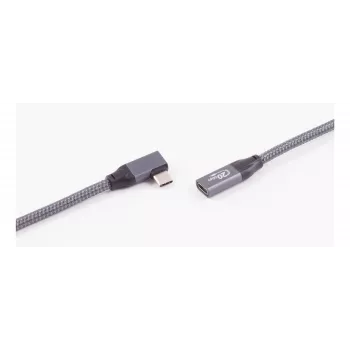 ShiverPeaks USB 3.2 -jatkokaapeli 90° kulma Type-A uros - naaras 0,25 m musta