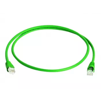Telegärtner DataVoice Office MP8 FS 500 liitäntäkaapeli RJ-45-liitin - RJ-45-liitin 1,5 m SFTP PiMF CAT 6a IEEE 802.3an/IEEE 802.3at suojatullinen halogeeniton säie vihreä RAL 6024
