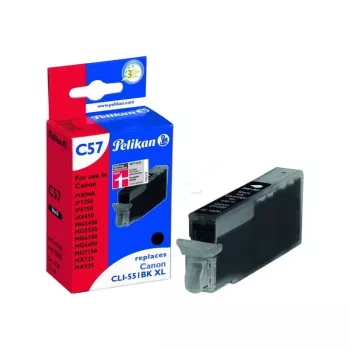 Pelikan-mustekasetti Canon CLI-551BK XL musta High Yield yhteensopiva