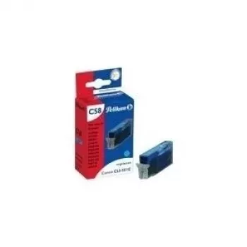 Pelikan-yhteensopiva mustekasetti Canon CLI-551C XL syaani suuri tuotto 11 ml