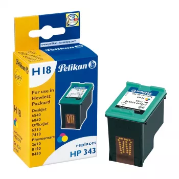 Pelikan mustepatruuna HP C8766EE (HP 343) - kolmivärinen, Standard Yield