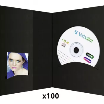 DAIBER 6613 1x100 Folders CD-arkistolla, 10x15, musta