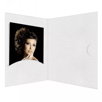 DAIBER Opti-Line Portrait Folders 10x15 cm valkoinen (100 kpl:n pakkaus)
